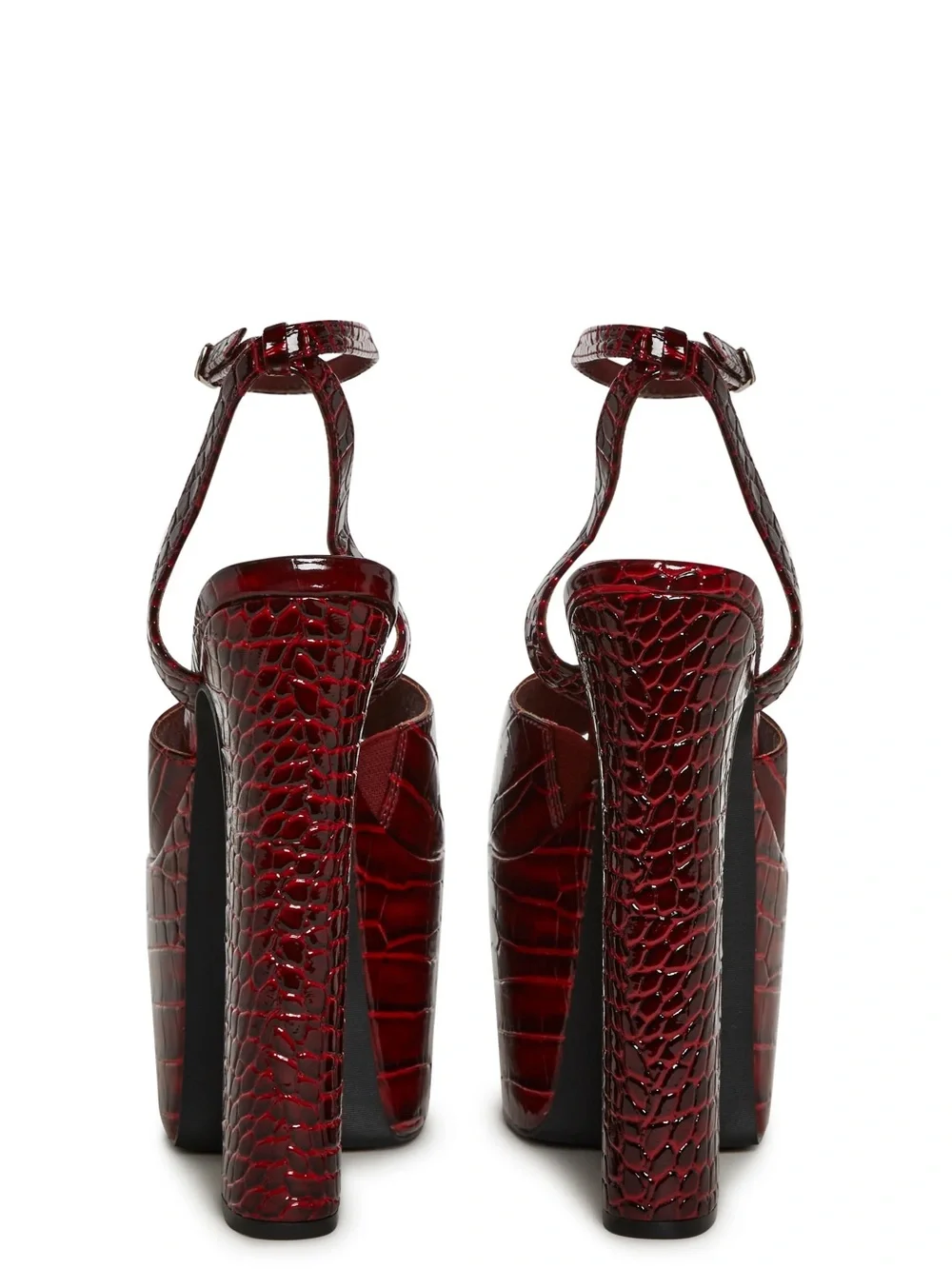 Dolls Kill “Devour” Wine Croc Platform Sandal US 9 BNIB
